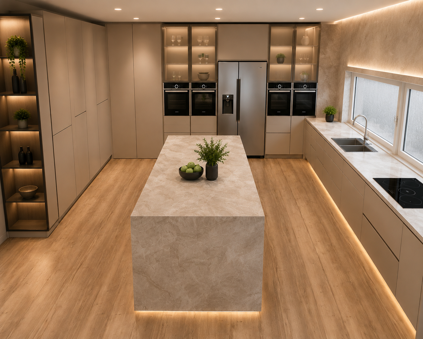 Interijer kuhinja Beige (1)