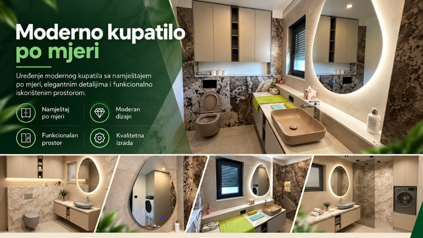 Moderno kupatilo po mjeri