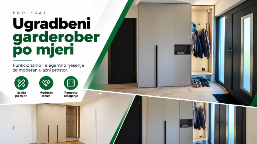 Ugradbeni garderober po mjeri